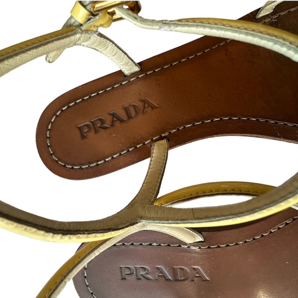 Prada T-Strap Bow Flat Sandal - Picture 3 of 6